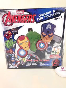 Avengers origami kits - free gift wrap- new