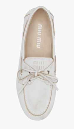 New Miu Miu Boat Shoes size 9