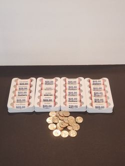 $30 per roll, only $1.20 per coin for original mint wrapped Uncirculated coins
