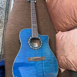 Fender Acoustic Electric Guitar T- Bucket 300CE Blue (Great Condition)