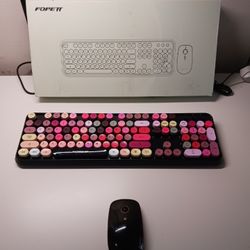 2 New colored Wirekess mouse and keyboard New.
Only 10 dollars each. 
Incredible deal. 