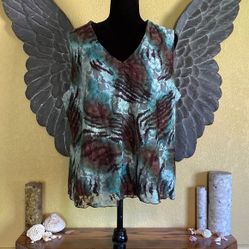 Vintage Sash Floral Lace Tank Top
