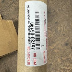 20-23 Toyota Camry Rt Rr Door Chrome Belt Molding