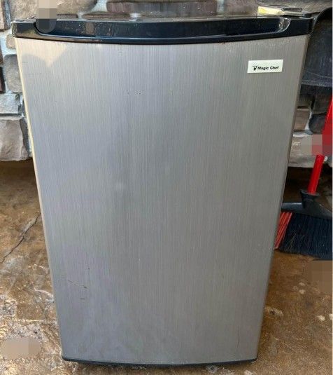 LARGE MINI STAINLESS FRIDGE