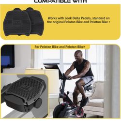Ultraverse Peloton Pedal Converter Adapter for Bike & Bike+ Models – Delta Look Compatible – Use Regular Shoes and Sneakers on Indoor Exercise Spin Bi