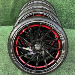 RUFF RACING Wheels & Tires Set (4x100 & 4x114.3 BOLT PATTERNS)