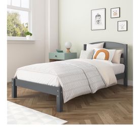 Twin Size Bed Wood Platform