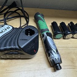 Title: Hitachi Cordless Drill + Batteries — Ready to Work