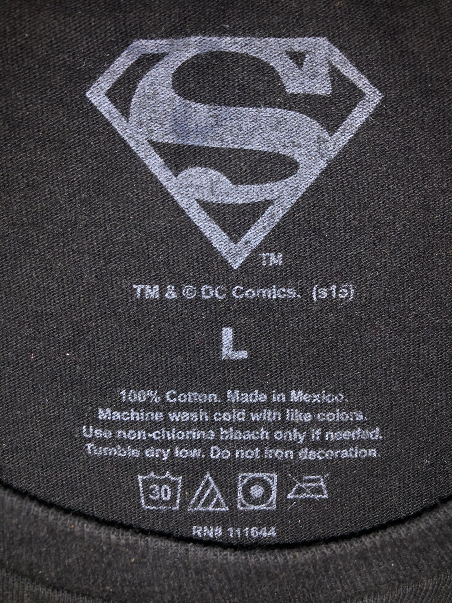 Superman Men’s Shirt Size L