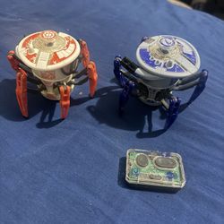 HEXBUG Battle Spider Fight 2.0 Dual Pack Team Blue Orange Missing 1 Remote