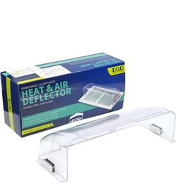 DGQ Unbreakable Air Deflector 8" to 12" Adjustable Heat and Air Vent Deflector Magnetic for Floor Registers, Also Work for Vents, Sidewall, and Ceilin