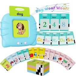Brandnew Toddler Toys Talking Flash Cards for 1 2 3 4 5 6 Year Old Boys and Girls, Autism Sensory Toys for Autistic Children, Learning Educational Mon