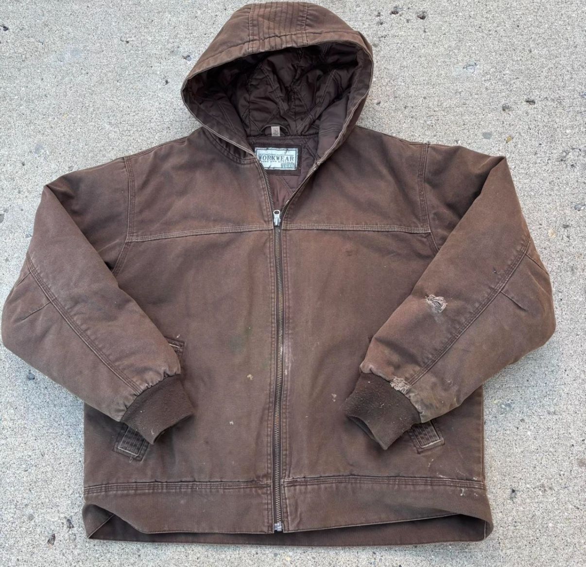 brown vintage work jacket 