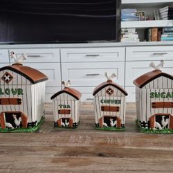 Yang Original 229 Flour Sugar Coffe And Tee Canister Lid Ceramic 