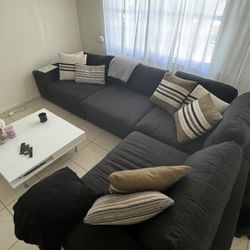 Dark Gray Sectional Sofa 
