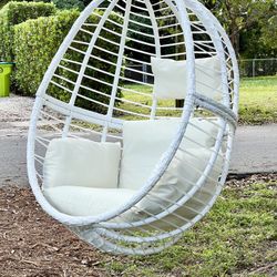 Hanging Egg Chair Patio Garden Lawn Terrace Outdoor Indoor