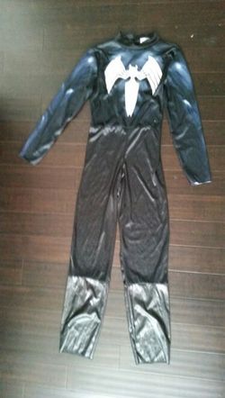 New Black SpiderMan Costume Halloween m medium husky 10 1/2- 12 1/2