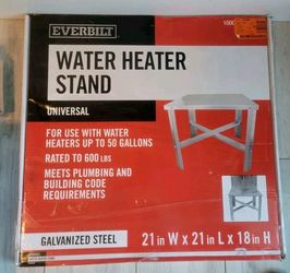 Everbilt 21 in. Galvanized Steel Water Heater Stand EBSTAND22