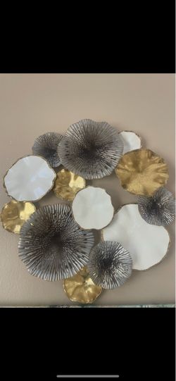 Metal Flower Wall Art Decor