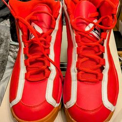 Fila Grant Hill 2 Red & Gum Bottom Basketball Sneakers 1BM01088 946 Size 11