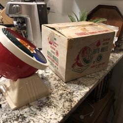 Vintage COLORTUNE ROTO-WHEEL Aluminum Christmas Tree with Original Box