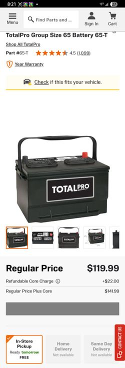 Total pro battery