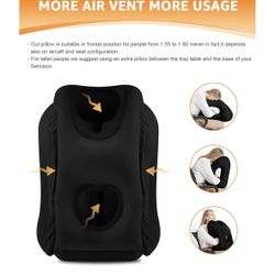 Travel Pillow, Inflatable Neck Pillow Used for Airplanes/Cars/Buses/Trains/Office 