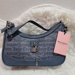  Juicy Couture Eastside Westside Shoulder bag Blue Denim Brand New With Tags 