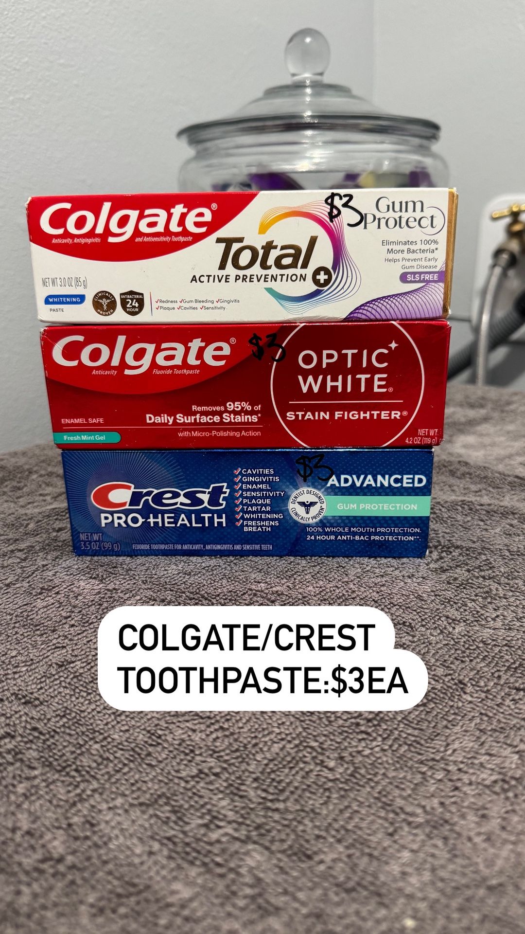 Crest/ Colgate Toothpaste