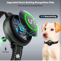 Bark Collar for Large Dog & Medium Dogs, Birkhey Dog Bark Collar, Rechargeable Waterproof Automatic Bark Shock Collar, Anti Barking Collar with Beep V