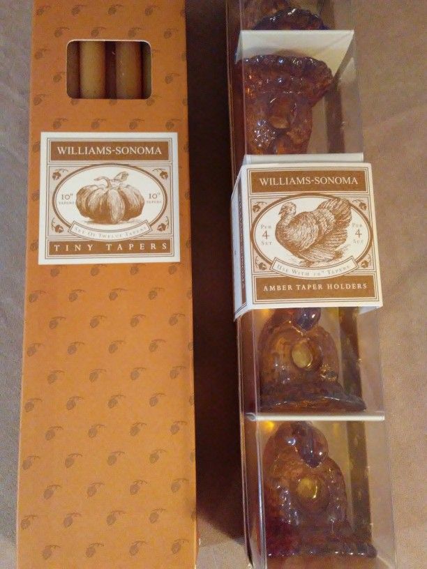 Turkey Taper Holders and Candles