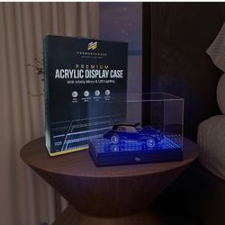 Acrylic Display Case with Infinity Mirror & Multi-Color LED Lighting 