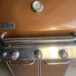 Weber Genesis E-310 BBQ Grill Propane (Orange) For Sale