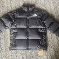 The North Face 700 Puffer Jacket Black Insulated Full Zip Men's Size L