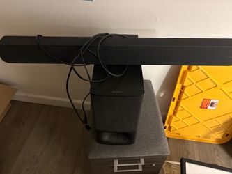 Sound bar and subwoofer