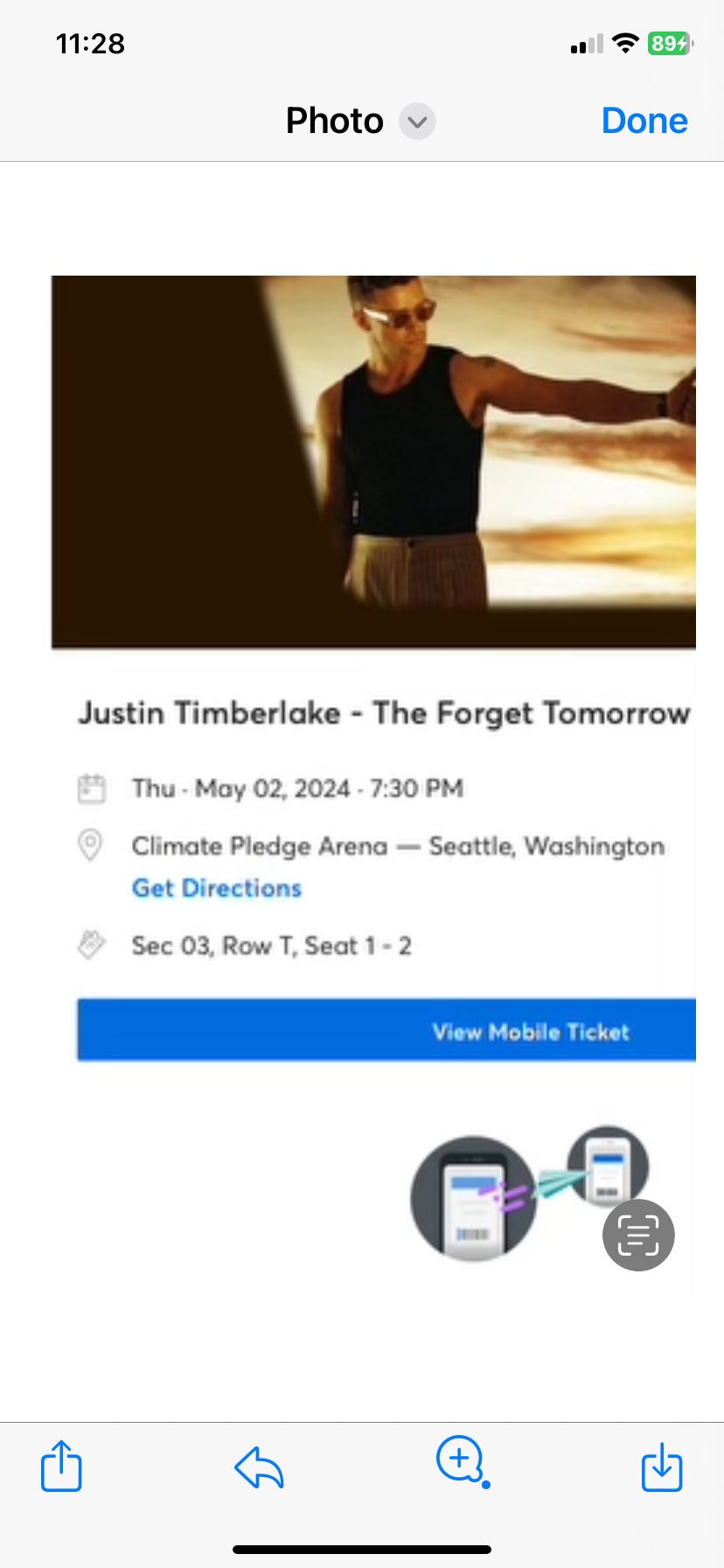 Justin Timberlake Concert May 2 Tickets For Sale And Parking Pass