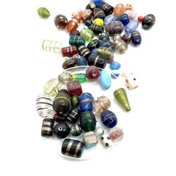 Lot Of 37 Fancy Glass Beads