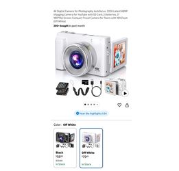 Brand new 4K Digital Camera for Photography Autofocus