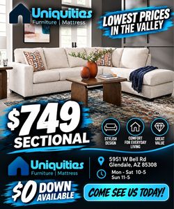 Ivory sectional