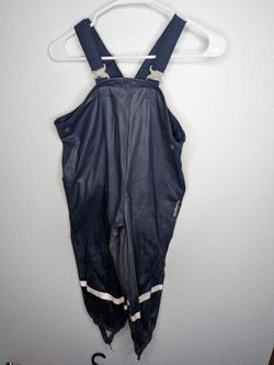 Didriksons (Swedish) navy kids waterproof rain overalls size 110/US 5