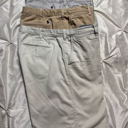 Polo Ralph Lauren chino shorts. 10’inseam. 4 pairs in great condition. Size 33. Price $100 for all