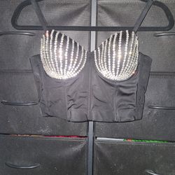 Black Diamonded Corset