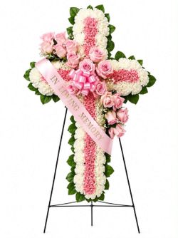 Sympathy Funeral Flowers Cross , Hearts,Wreath,Standing Easel