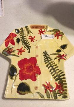 Jamaica Joe shirt serving platter