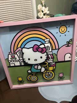 Hello Kitty Cuadro Para Pared Buenas Condiciones 