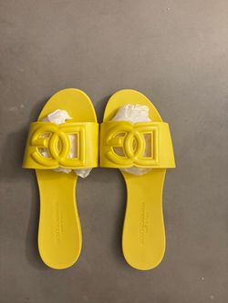 Dolce Gabbana womans slides (size 37/6.5-7)