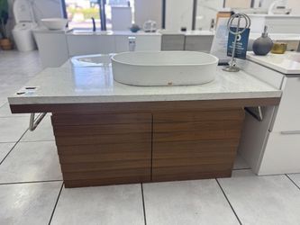 48" Floating Solid Wood Bathroom Vanity