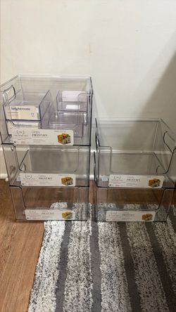 The Home Edit Clear Open Front Storage Bins
