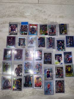 Fc Barcelona Card Lot – Messi, Xavi & Pedri Gavi Fermin rookies