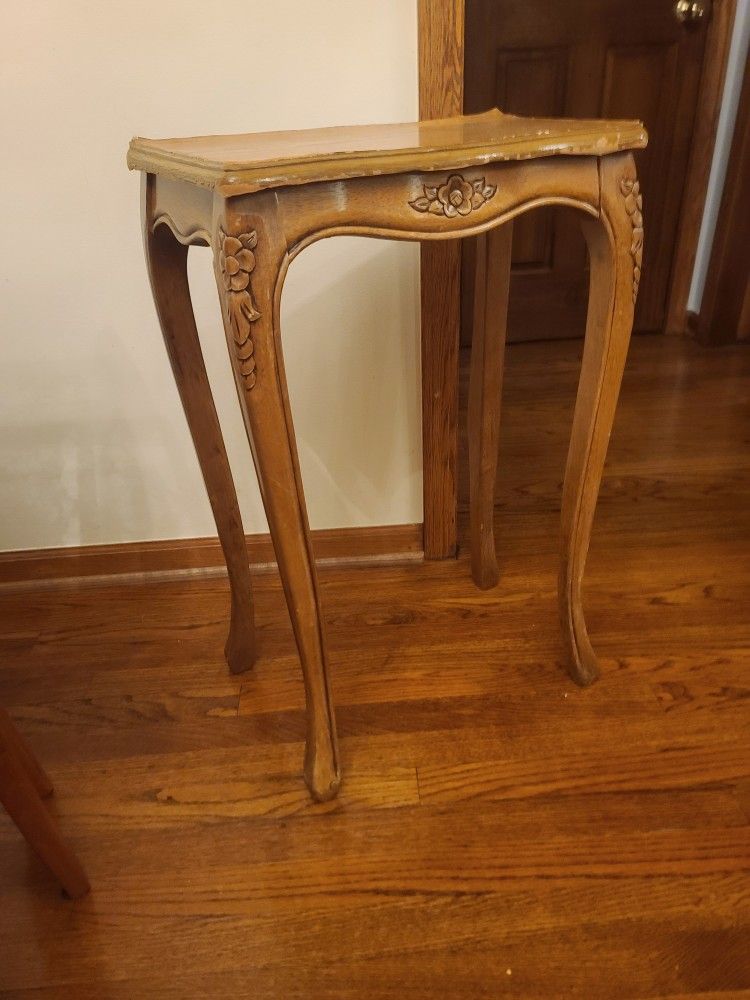 Vintage Antique Shalf, Nightstand Table 